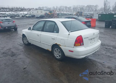 2003 Hyundai Accent Gl z USA, uszkodzony, nr VIN KMHCG45C93U486769